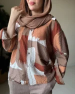 شومیز ترک آجری پتینه