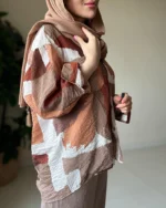 شومیز ترک آجری پتینهشومیز ترک آجری پتینه