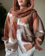 شومیز ترک آجری پتینه