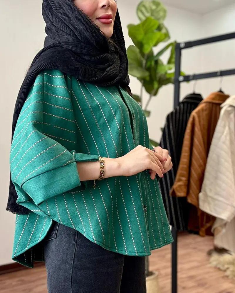 شومیز پاییزه مخمل جیر